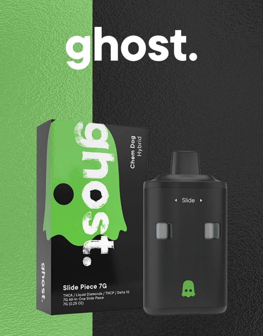 GHOST | VAPE DESECHABLE THCA 7000 MG | 7MG | PLUMA DE WAX